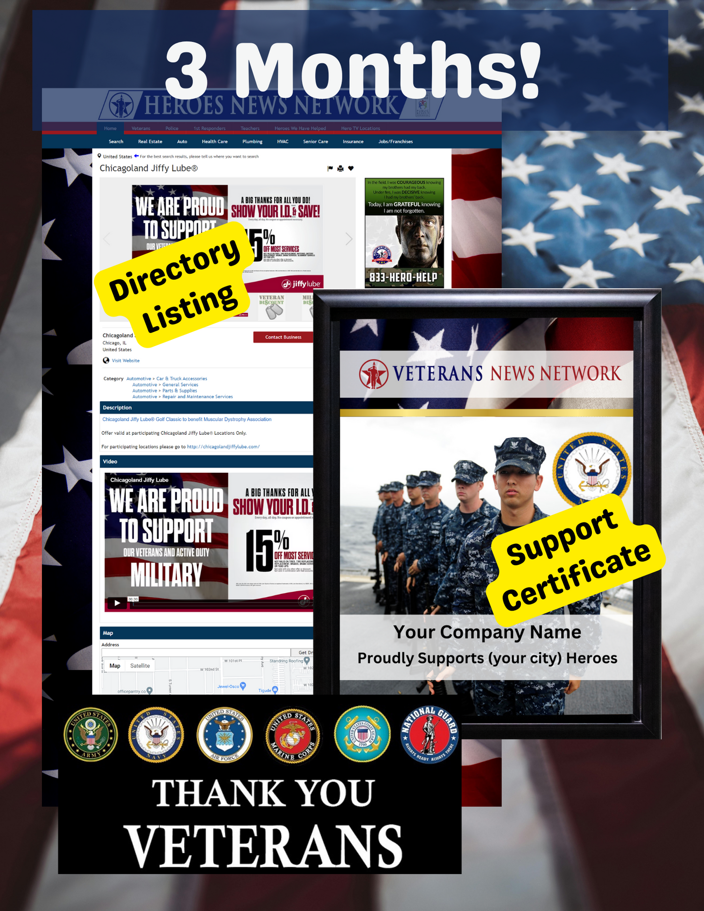 3 Month Veteran Support Plan