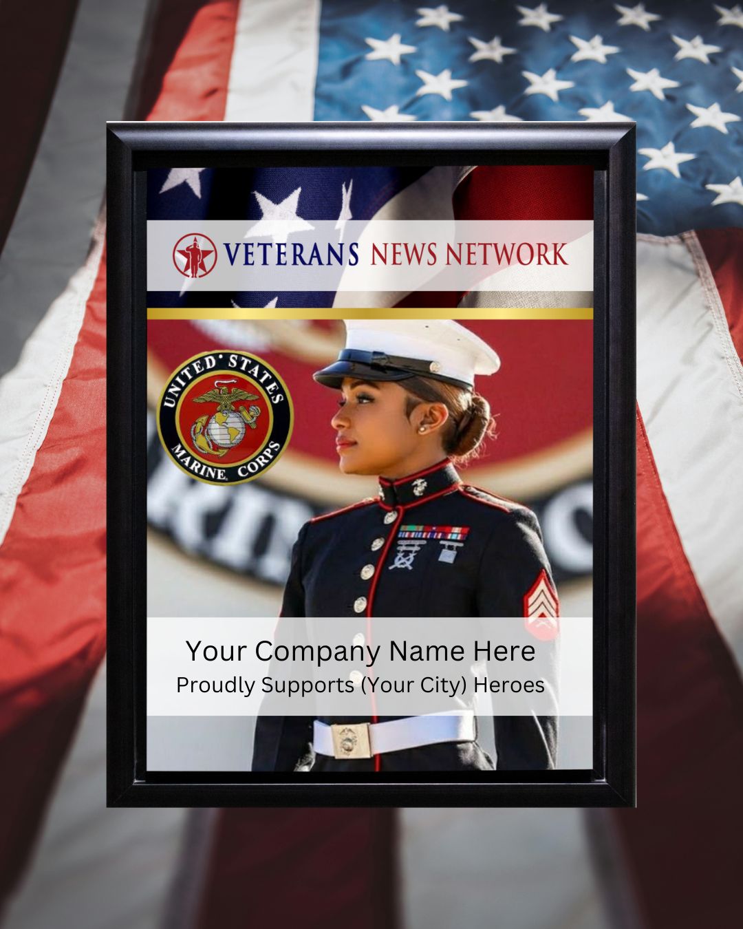 Personalized Framed Support Certificate